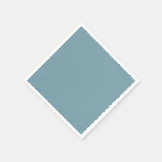 Soft Glamour - Misty Blue Slate Solid Serviette (Ecke)