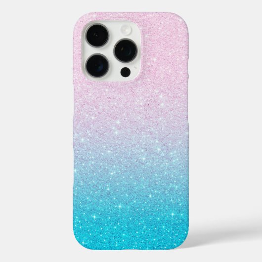 Soft Glitzer Ombre Case-Mate iPhone Hülle (Rückseite)