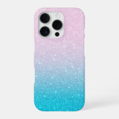 Soft Glitzer Ombre iPhone Hülle (Rückseite)