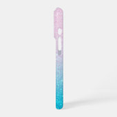 Soft Glitzer Ombre iPhone Hülle (Linke Seite)
