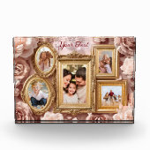 Soft Gold Baroque Floral Memory Frames Gallery Fotoblock (Vorderseite)