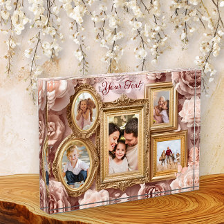 Soft Gold Baroque Floral Memory Frames Gallery Fotoblock