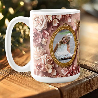 Soft Gold Baroque Floral Memory Frames Gallery Kaffeetasse