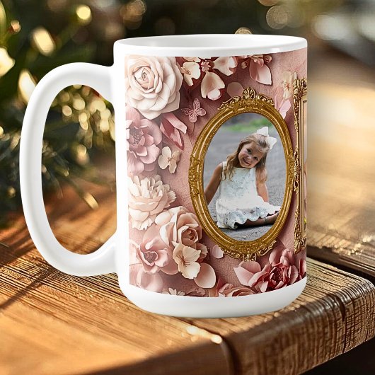 Soft Gold Baroque Floral Memory Frames Gallery Kaffeetasse
