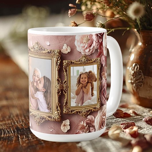 Soft Gold Baroque Floral Memory Frames Gallery Kaffeetasse