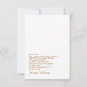 Soft Gold Bear Balloon Beary Thanks Neutral Dankeskarte (Rückseite)