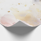 Soft Gold Leaf Elegance Geschenkpapier (Ecke)