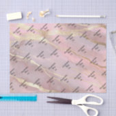 Soft Gold Peach Marble Seidenpapier (Handwerk)