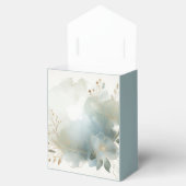 Soft Golden Dusty Blue Romance Wedding Geschenkschachtel (Geöffnet)