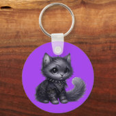 Soft Goth Kitten Schlüsselanhänger (Rückseite)