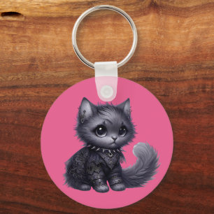 Soft Goth Kitten Schlüsselanhänger