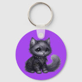 Soft Goth Kitten Schlüsselanhänger (Rückseite)