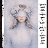 Soft Gothic Romance Winter Portrait FH9R Decoupage Seidenpapier