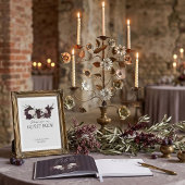 Soft Gothic Schädel & Rosen Gästebuch Signierung