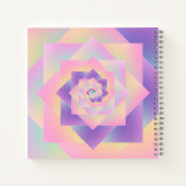 Soft Gradient Spiral Petals Notebook Notizblock (Rückseite)