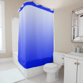 Soft Gradients Colors - Royalblau + Ihre Ideen Duschvorhang (Beispiel)