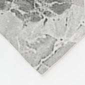 Soft Grau "Opulent Marble Whirl" Fleece Blanket (Ecke)