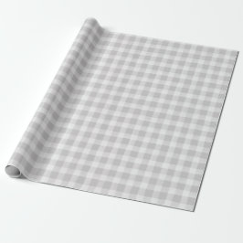 Soft Grau White English Country Karo Karierte Gesc Geschenkpapier
