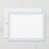 Soft Gray Frame Note Card Einladung (Vorderseite)