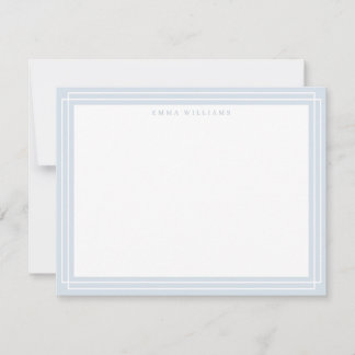 Soft Gray Frame Note Card Einladung
