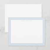 Soft Gray Frame Note Card Einladung (Vorne/Hinten)