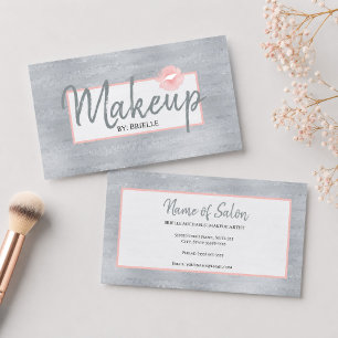 Soft-Gray-Makeup-Artistin Visitenkarte