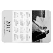 Soft Gray Stripe | Eleganter Foto - Kalender 2017 Magnet (Horizontal)