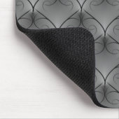 Soft Gray Unparallele Elegance Mousepad (Ecke)