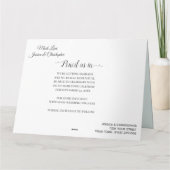 Soft Green Eucalyptus Watercolor Rustic Wedding Karte (Rückseite)