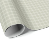 Soft Green Gingham Classic Karierter Frühling Somm Geschenkpapier (Rolleneckpunkt)