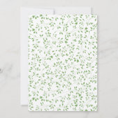 Soft Green Leaf Erste Kommune Einladung (Rückseite)