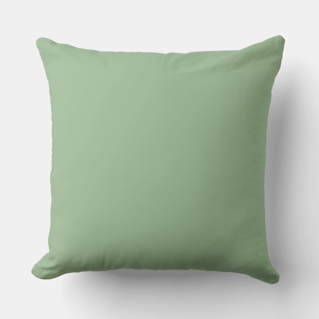 Soft Green,Lovely, Solid, Modern, Simple, Trendy Kissen (Vorderseite)