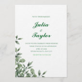 Soft Green Minimalist Invitation Einladung (Vorderseite)