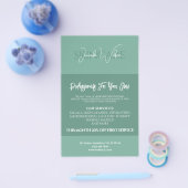 Soft green mint tone skincare flyer (Einzeln)