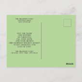 Soft Green Multi Foto Weihnachtsfeiertag Gruß Postkarte (Rückseite)