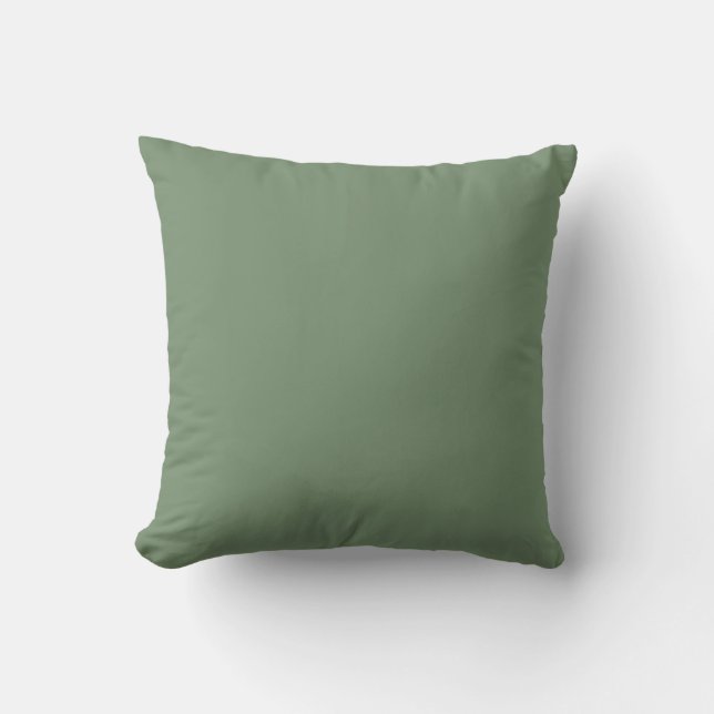 Soft Green Solid Color, Simple,Modern, Trendy Kissen (Vorderseite)