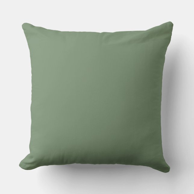 Soft Green Solid Color, Simple,Modern, Trendy Kissen (Vorderseite)