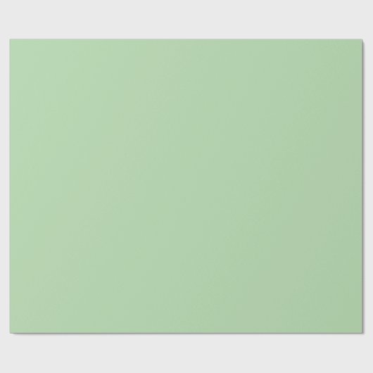 Soft Green Solid Wrapping Paper Roll Geschenkpapier (Flach)