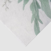 Soft Green Tones Weihnachtskerze Seidenpapier (Ausschnitt)