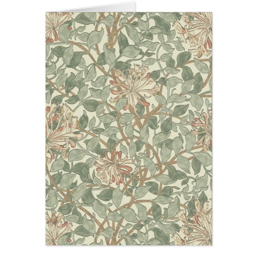 Soft Green Vintag William Morris Honeysuckle (Vorne)