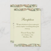 Soft Green Vintag William Morris Honeysuckle Einladung (Vorne/Hinten)