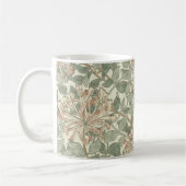 Soft Green Vintag William Morris Honeysuckle Kaffeetasse (Links)