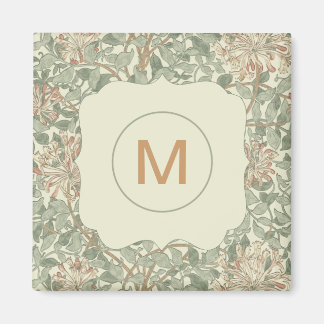 Soft Green Vintag William Morris Honeysuckle Magnet