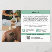 Soft Green Your Logo Fotos QR Wellness-Center Salo Flyer (Hinten)