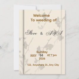 Soft Grey Elegant Wedding Invitation | Romantic &  Einladung