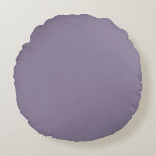 Soft Grey Purple,Solid Modern,Throw Pillow Rundes Kissen (Vorderseite)