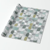 Soft Grey Sage Balance Abstract Pattern Geschenkpapier (Ungerollt)