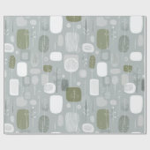 Soft Grey Sage Balance Abstract Pattern Geschenkpapier (Flach)
