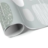 Soft Grey Sage Balance Abstract Pattern Geschenkpapier (Rolleneckpunkt)