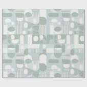Soft Grey Sage Balance Abstract Pattern Geschenkpapier (Flach)